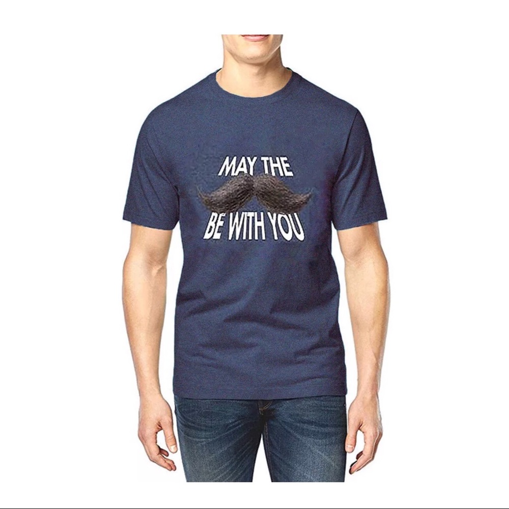 New Call Your Mother Blue Statche Graphic T-shirt